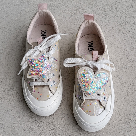 Zara Other - ZARA Girls Glitter Sneakers